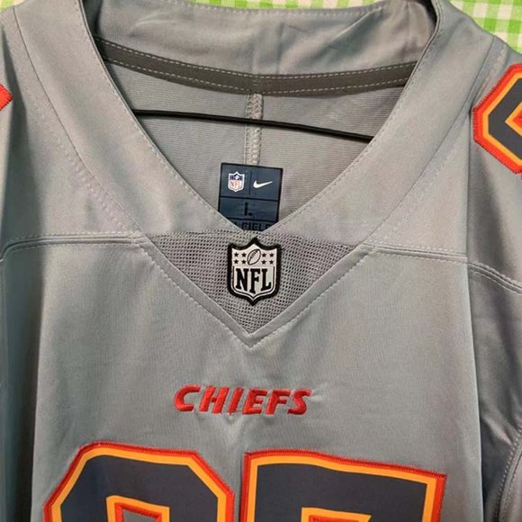 No. 87 Football Jersey NFL Kansas City Chiefs Chiefs Gray Travis Kelce - Picture 4 of 10